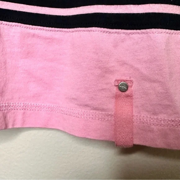 Vintage 90’s LAUREN RALPH LAUREN Top Long Sleeves Black/Pink Stripes Size PM - Picture 3 of 9